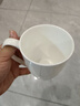 紅牡丹景德鎮(zhèn)純白瓷杯馬克杯家用水杯辦公室大容量杯子釉下彩骨瓷茶杯子 純白月光馬克杯4個裝 曬單實拍圖