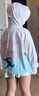 迪士尼女童防曬衣夏季冰絲兒童防曬服女外套防紫外線PBZPY0024 粉藍140 曬單實拍圖