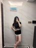 三分鯊魚褲女夏季薄款可外穿運動無尷尬提臀打底褲撞色拼接安全褲 黑色 M 【適合70-110斤】 曬單實拍圖