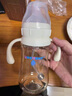 舒嬰防脹氣重力球吸管奶瓶嬰兒ppsu大寶寶喝水學(xué)飲杯寬口徑配件 PPSU300ML重力球配母乳十字孔（7月+ 曬單實拍圖