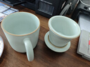 青澹汝窯辦公茶水分離杯陶瓷茶具會(huì)議杯純手工無(wú)奇杯 無(wú)奇杯-350ml 350ml 1個(gè) 曬單實(shí)拍圖