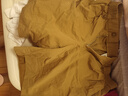茵曼（INMAN）甜美重工鏤空繡花木耳邊襯衣2025夏季女裝新款短袖純棉上衣 卡其色-18332099H XL 曬單實拍圖