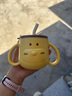 英氏（YEEHOO）兒童吸管杯水壺學生水杯寶寶喝水杯牛奶杯早餐杯嬰兒用品輔食神器 小狗牛奶杯 曬單實拍圖