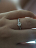 凱麗希培育鉆石戒指18k金經(jīng)典六爪人造鉆石求婚鉆戒女igi雙證七夕節(jié)禮物 18K金鑲極耀真心【D/VS2/心箭】 50分 曬單實拍圖