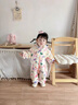 班喜迪嬰兒衣服秋裝男女寶寶連體衣嬰幼兒加絨哈衣爬服春秋季洋氣外出服 米色 90cm 曬單實(shí)拍圖