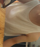 蕉內棉棉301H男士背心100%純棉窄肩全棉家居服春夏季無(wú)袖無(wú)側縫睡衣 曬單實(shí)拍圖