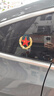 五角星紅旗車貼車身三角窗金屬車外裝飾品中國心夢3d立體反光貼 麥穗五角星-金色 曬單實拍圖