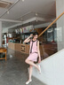 法曼萱（FAMANXUAN）粉色醋酸蝴蝶結(jié)小香風(fēng)背心裙女2025夏季新款時(shí)尚氣質(zhì)連衣裙 蘇梅粉 S 160/84A/S 曬單實(shí)拍圖