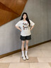 JIOESC莫代爾睡衣女款2025新款可愛卡通帶胸墊短袖薄款可外穿家居服套裝 蛋糕派對(duì) L 【90-110斤】 曬單實(shí)拍圖