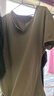 維多利亞旅行者瑜伽服女運動套裝夏季寬松跑步短袖微胖健身服訓(xùn)練服T恤L 曬單實拍圖