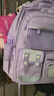 靚寶寶庫(kù)洛米三到六女孩小學(xué)生減負(fù)護(hù)脊大容量一年級(jí)二女童輕便兒童書包 小號(hào)紫色(不含補(bǔ)習(xí)袋不含文具盒) 曬單實(shí)拍圖