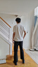 貴之步男士休閑皮鞋時尚運動休閑鞋舒適百搭鞋子男 G503 黑色 41  曬單實拍圖