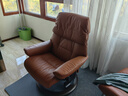 思特萊斯（Stressless）旗艦紅寶石沙發(fā)椅客廳真皮沙發(fā)休閑椅挪威進(jìn)口躺椅午休椅政府補貼 木底座--寶羅馬皮--新白蘭地色 曬單實(shí)拍圖