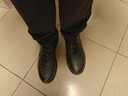哈森（Harson）男鞋休閑皮鞋秋冬通勤厚底高端商務(wù)休閑鞋 黑色 43 曬單實(shí)拍圖