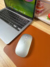 花犀MacBook蘋(píng)果筆記本電腦專(zhuān)用藍牙無(wú)線(xiàn)鼠標Typec接口靜音平板可充電 蘋(píng)果銀--送皮墊【藍牙+Typec+USB】 曬單實(shí)拍圖