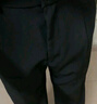 FOG SKY褲子男春夏季寬松直筒褲垂墜感休閑褲男潮流冰絲褲子男潮流西裝褲 QLFY-819黑色 3XL（建議150-175斤） 曬單實(shí)拍圖