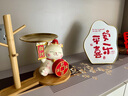 赟婭招財貓鑰匙收納玄關(guān)裝飾品擺件門口入戶鞋柜家居客廳喬遷新居禮品 招財貓收納擺件-三件套 曬單實拍圖