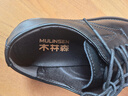 木林森（MULINSEN）品牌男鞋2026春夏新款真皮商務(wù)正裝皮鞋男士軟底防滑休閑皮鞋 黑色 39 曬單實(shí)拍圖