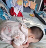 嬰兒純棉長(zhǎng)袖連體衣男女寶寶卡通長(zhǎng)袖爬爬服新生兒衣服純棉a類 連體小鹿S-4 90cm 曬單實(shí)拍圖