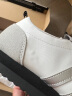 adidas「冰淇淋T頭鞋」VS JOG 2.0薄底運動鞋男女阿迪達斯輕運動   晶白/金屬銀/灰色   38 曬單實拍圖