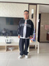 李寧拉鏈外套復(fù)古連帽開衫春季校園風(fēng)男女款印花衛(wèi)衣AWDU857 曬單實(shí)拍圖
