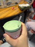 樂扣樂扣寶寶吸管杯嬰兒喝奶杯2歲牛奶杯兒童水杯家用敞口杯幼兒園杯子 曬單實拍圖