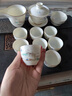琺瑯彩功夫茶具套裝高檔家用羊脂玉白瓷喝茶茶杯蓋碗茶壺禮盒送禮 16頭山水套裝 曬單實(shí)拍圖