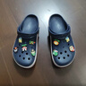 卡luo馳crocs 經(jīng)典款洞洞鞋時(shí)尚男女同款夏季休閑透氣沙灘鞋拖鞋 深藍色 43-44 M10W12 曬單實(shí)拍圖