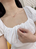 GUSKI法國品牌莫比烏斯項鏈女雙環(huán)扣鎖骨鏈七夕情人節生日禮物送女友 【刻字/賀卡】請拍 曬單實(shí)拍圖