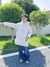 波司登（BOSIDENG）25年新款羽絨服男女兒童中長款5A抗菌4防連帽厚外套T250246914DS 燕麥色|7185 140 /64 曬單實拍圖