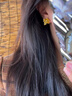 海上羅孚黃金牡丹花耳釘女士新款時尚足金999花朵耳飾送女朋友送老婆禮物 禮盒定金勿拍 曬單實拍圖