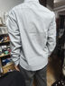 HLA海瀾之家長(cháng)袖襯衫男秋季25撞色條紋時(shí)尚商務(wù)襯衣男 曬單實(shí)拍圖