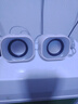 惠普（HP）電腦音響臺式家用有線(xiàn)小音箱超重低音炮小型迷你電競游戲揚聲器 【小團子】糯米白 曬單實(shí)拍圖