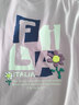 FILA 斐樂官方插畫師聯(lián)名情侶針織短袖2025春季新款時尚休閑寬松T恤 肉粉色-PK L 175/96A/L 曬單實拍圖