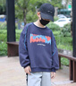 G.DUCKKIDS兒童裝男童秋裝衛(wèi)衣春秋款2025新款男孩秋季炸街中大童上衣帥氣潮 藏青（不加絨） 130 cm 曬單實拍圖