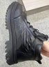 岐華秋冬新款棉鞋加絨加厚男鞋休閑棉鞋潮流鞋子男士鱷魚皮男鞋馬丁鞋 FH-足悅-XF-7226黑色 41 曬單實拍圖