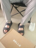 百麗吐司涼鞋1代升級(jí)版舒適輕便男鞋新勃肯涼鞋A1452BL4 藍(lán)色【1代升級(jí)版】 38 (240mm) 曬單實(shí)拍圖