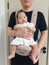 歐孕腰凳嬰兒背帶輕便四季二合一小月齡寶寶外出多功能抱娃神器 V 柔 3.0（蜜桃粉 ）護(hù)頸腰凳 曬單實拍圖