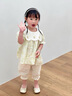 班喜迪女童襯衫夏裝2025新款洋氣女寶寶公主上衣小童娃娃衫夏季兒童襯衣 綠色 100 曬單實(shí)拍圖