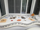 美若晨曦卡通飄窗墊2026新款四季通用窗臺墊子夏季坐墊子主臥陽(yáng)臺墊床邊墊 小狗趣集-四飄窗墊-單邊波浪異形 30cm*120cm 【可定制尺寸】 曬單實(shí)拍圖