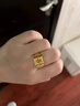 老鳳祥發(fā)字黃金戒指男士足金999招財發(fā)財活口金戒指送老公爸爸生日禮物 黃金戒指(多退少補) 曬單實(shí)拍圖