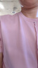 歌莉婭短款T恤女夏季2025新款修身顯瘦短袖內(nèi)搭打底上衣1E5J0B350 13R淺蜜桃紅 M 曬單實拍圖