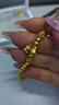 金小貅足金999鈴蘭花吊墜3D無(wú)氫硬金精品鈴蘭花女款掛墜diy手工編織送禮 0.29-0.31g鈴蘭花吊墜-配合金鏈 曬單實(shí)拍圖