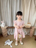 班喜迪女童連衣裙夏裝2026新款洋氣寶寶公主裙周歲禮服夏季兒童背心裙子 粉色 100 曬單實(shí)拍圖