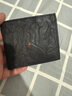 個樂經(jīng)典羊皮短款錢包手工真皮多卡位卡夾卡包情侶七夕禮物 黑巧棕（小男孩） 曬單實拍圖