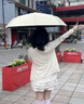 左都（ZUODU）遮陽傘防曬防紫外線便攜小巧輕便折疊輕便太陽傘女五折防曬晴雨傘 曬單實拍圖