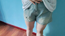 妙奕嘉高腰牛仔短褲夏季女2025新款外穿薄款辣妹熱褲顯瘦修身小個子休閑 多口袋牛仔短褲【淺藍色】 無腰帶 XL 【建議115-125斤】 曬單實拍圖