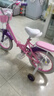 永久（FOREVER）兒童自行車4-6歲女孩單車3-8歲小孩童車寶寶腳踏車公主款自行車 小精靈-公主粉【升級折疊版】 16寸【適合4-6歲/100-120cm】 曬單實拍圖