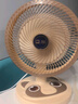 駱駝電風(fēng)扇家用電扇臺式多功能小型風(fēng)扇學(xué)生宿舍桌面風(fēng)扇可搖頭靜音辦公室桌面臺扇 米色臺扇【搖頭/2檔位】 標(biāo)配【1.3米電源線】 曬單實拍圖