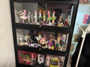 木馬人手辦展示柜子樂高亞克力展示架酒柜盲盒非玻璃陳列柜零食置物貨架 黑色-五層80長（三面透明防塵） 曬單實拍圖